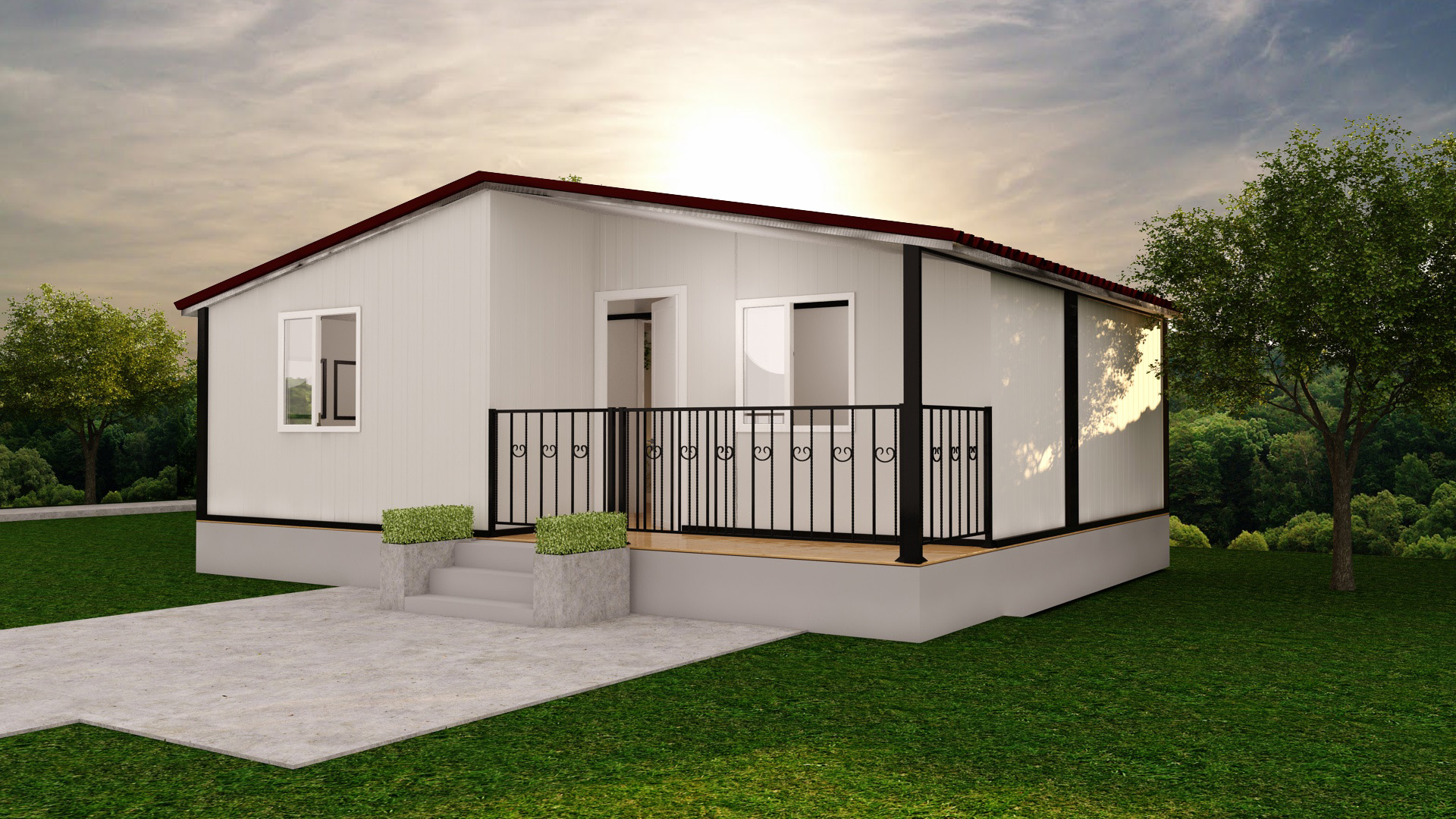 42 metrekare konteyner ev-prefabrik yapılar